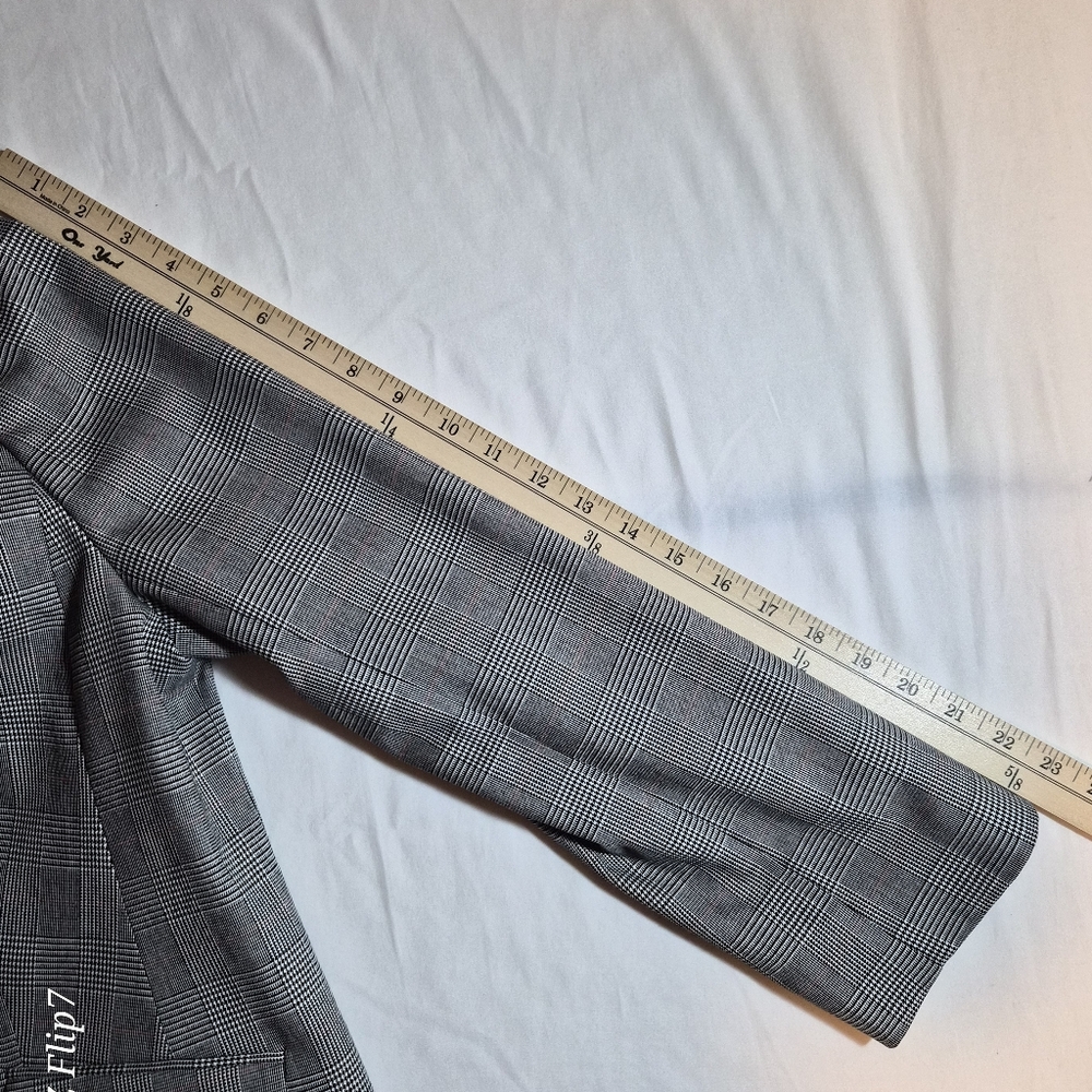 Talbots Petite 14P Hampshire Suit Set - Grey Glen Plaid with Red Windowpane - Picture 8 of 16